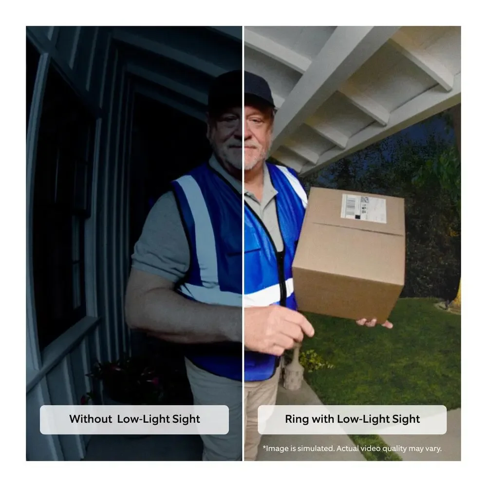 NEWEST MODEL Ring Wired Doorbell Plus 2nd Gen Retinal 2K 3D Motion Detection NEW